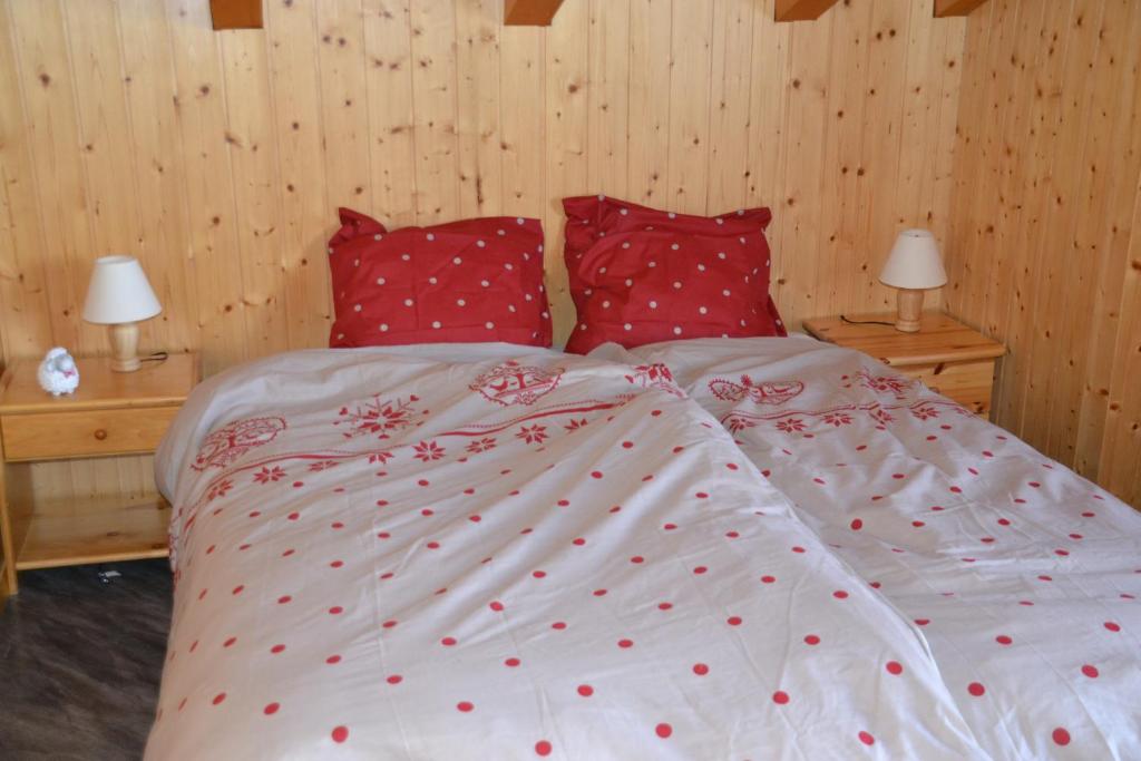 Postel nebo postele na pokoji v ubytování Les 2 Sabots