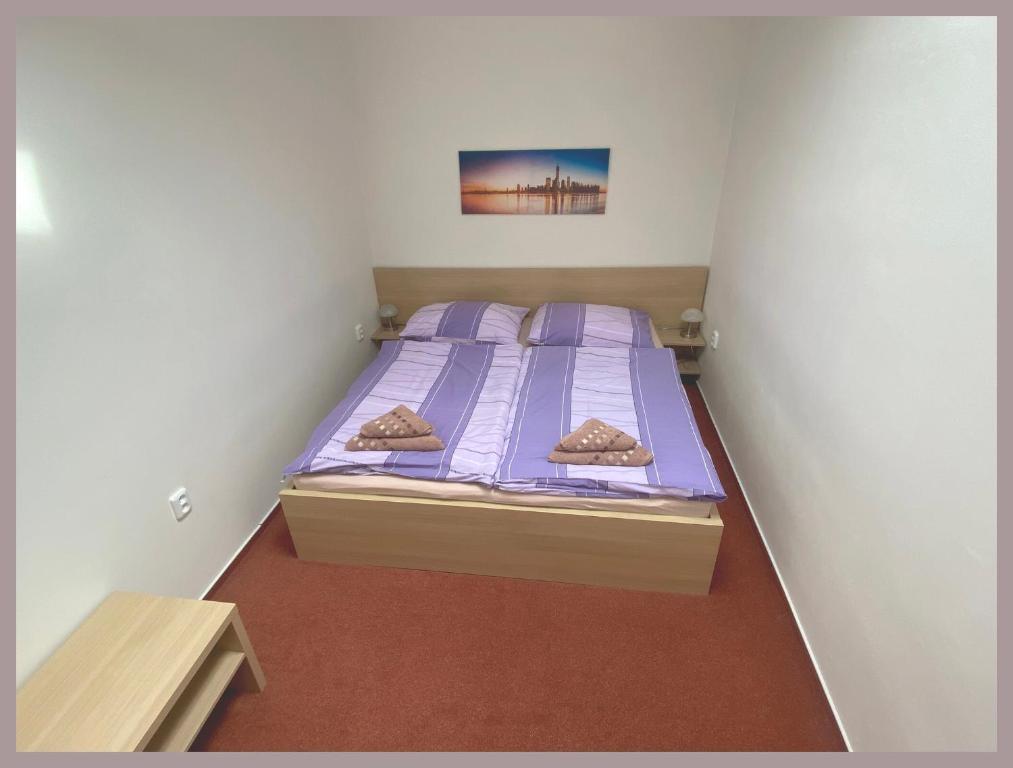 Postel nebo postele na pokoji v ubytování Apartmány Tiva