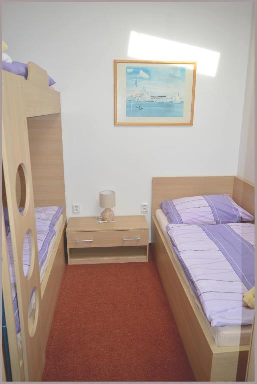 Postel nebo postele na pokoji v ubytování Apartmány Tiva