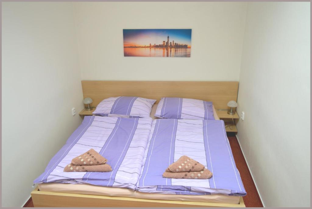 Postel nebo postele na pokoji v ubytování Apartmány Tiva