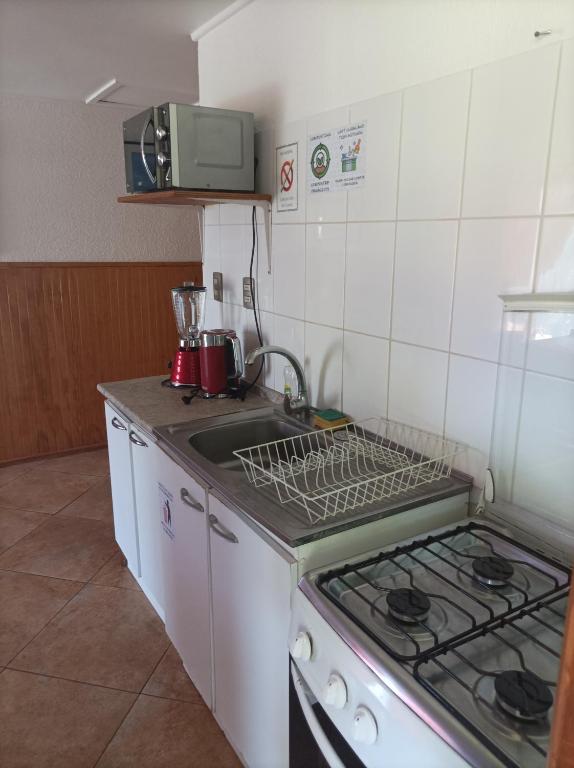 Cucina o angolo cottura di Cabañas MANA NUI INN