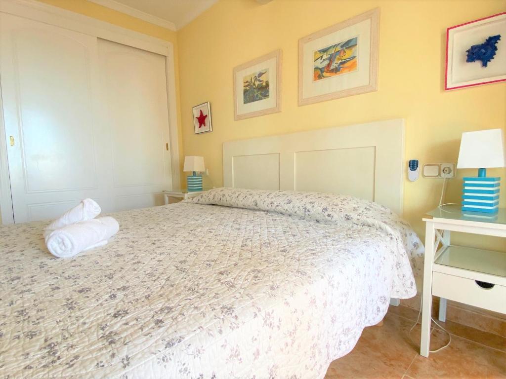 Postel nebo postele na pokoji v ubytování Oasis en Calpe
