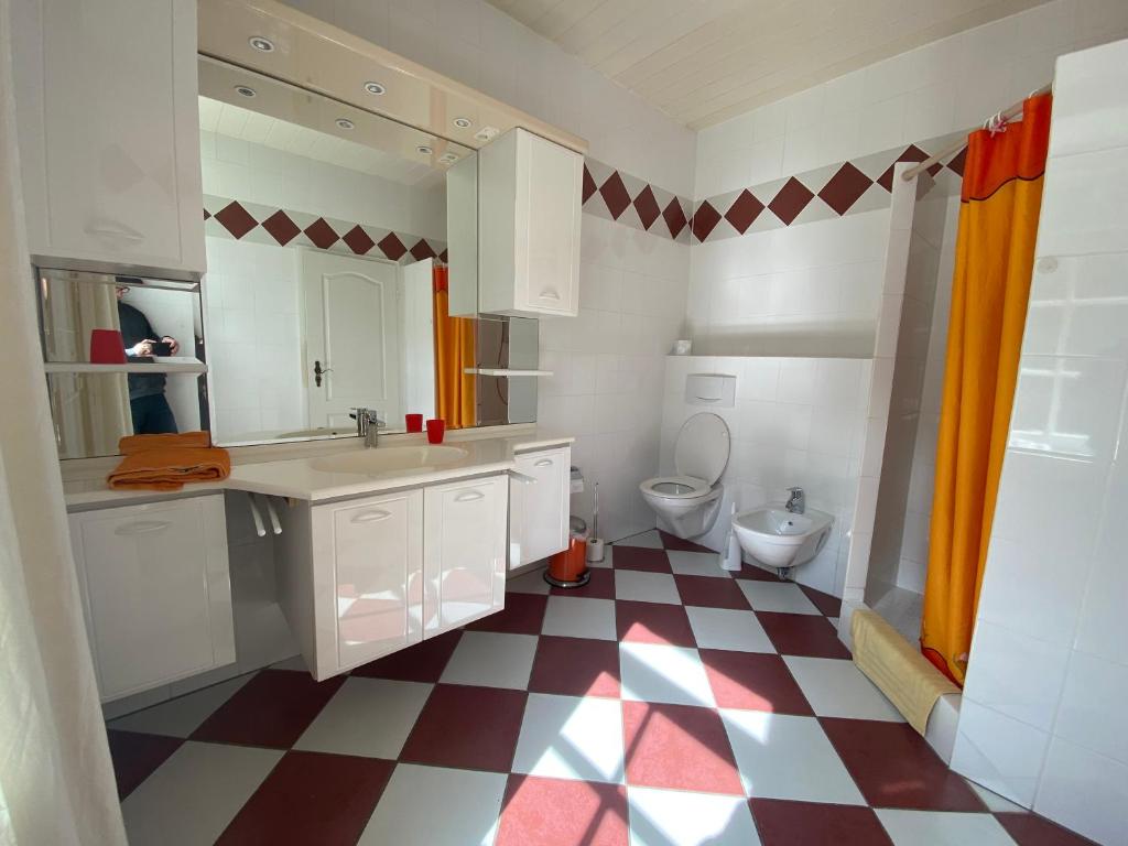 Kuchyň nebo kuchyňský kout v ubytování Felsenmühle Neuleiningen
