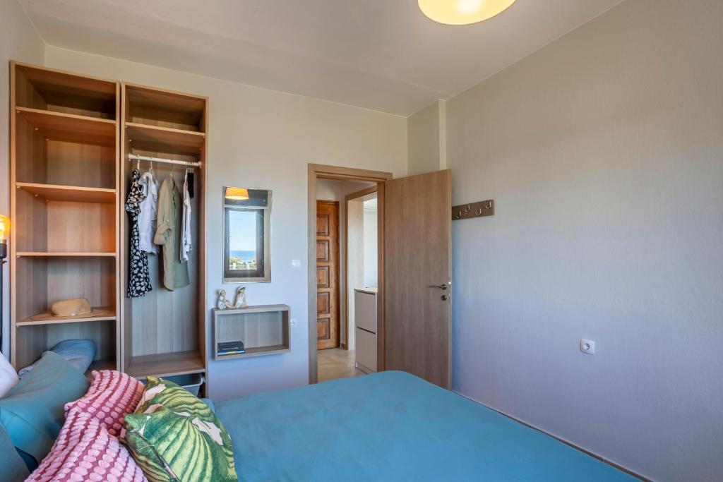 Postel nebo postele na pokoji v ubytování Lucid Dream Apt. |Bozinis