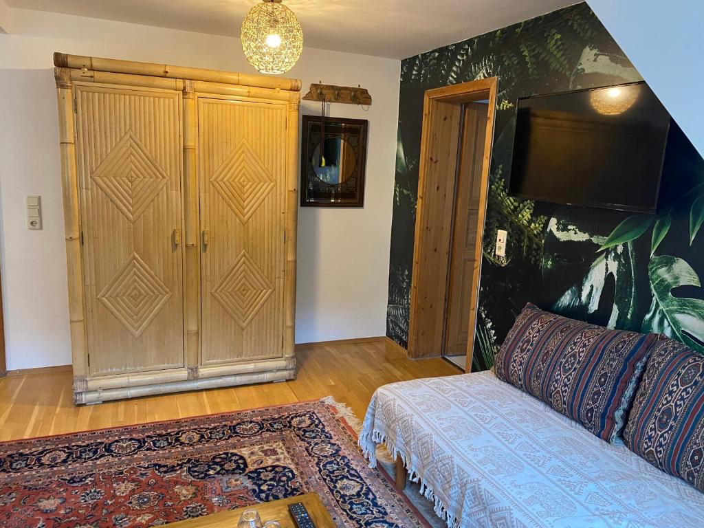 Posezení v ubytování Felsenmühle Neuleiningen