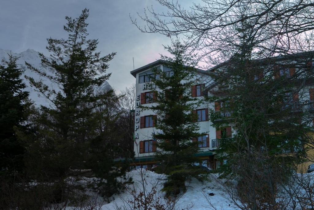 Hotel Europa Gran Sasso v zimě