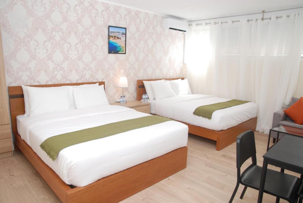 Krevet ili kreveti u jedinici u okviru objekta Amor Lisboa Hostel