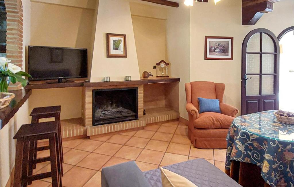 Televízia a/alebo spoločenská miestnosť v ubytovaní Cozy Home In Grazalema With Wifi