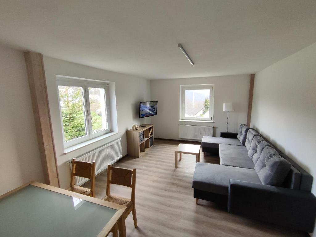 Posezení v ubytování Ferienhaus Ebenheit am Lilienstein
