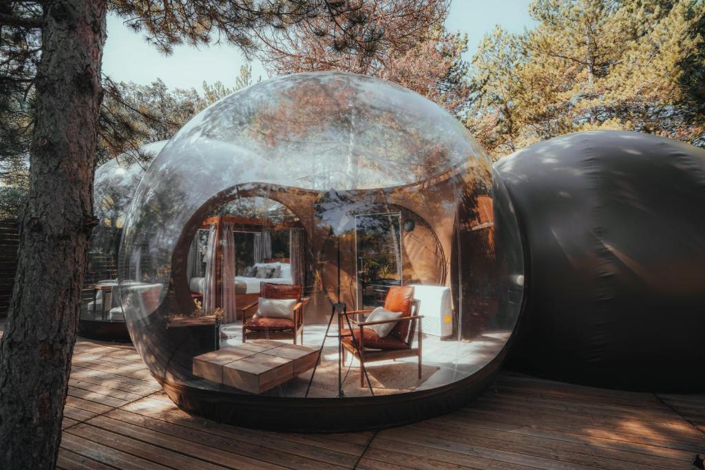 Patio nebo venkovní prostory v ubytování Noctis Hotel