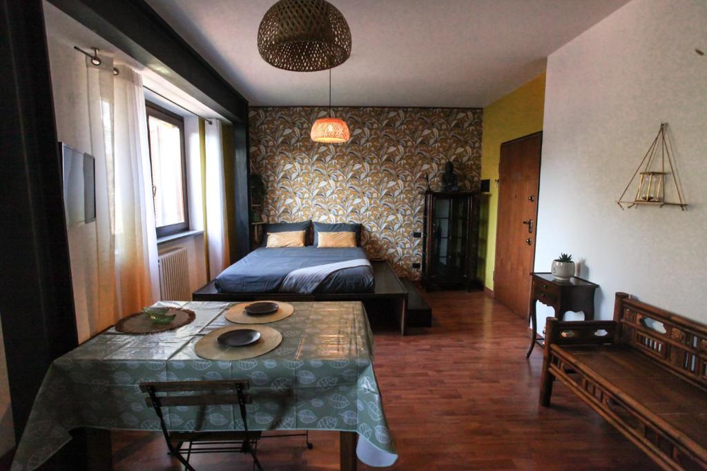 Postel nebo postele na pokoji v ubytování Zen House