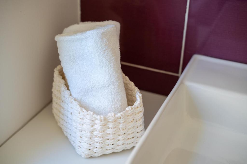 Koupelna v ubytování Alma Sorrento Suite