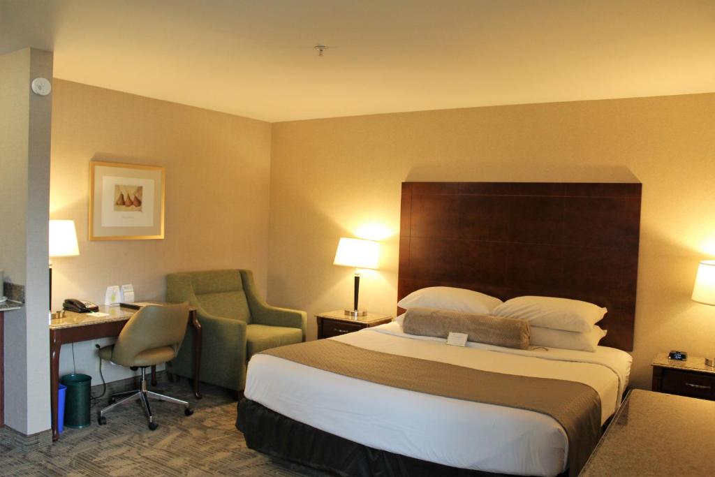 Postel nebo postele na pokoji v ubytování Medallion Inn and Suites