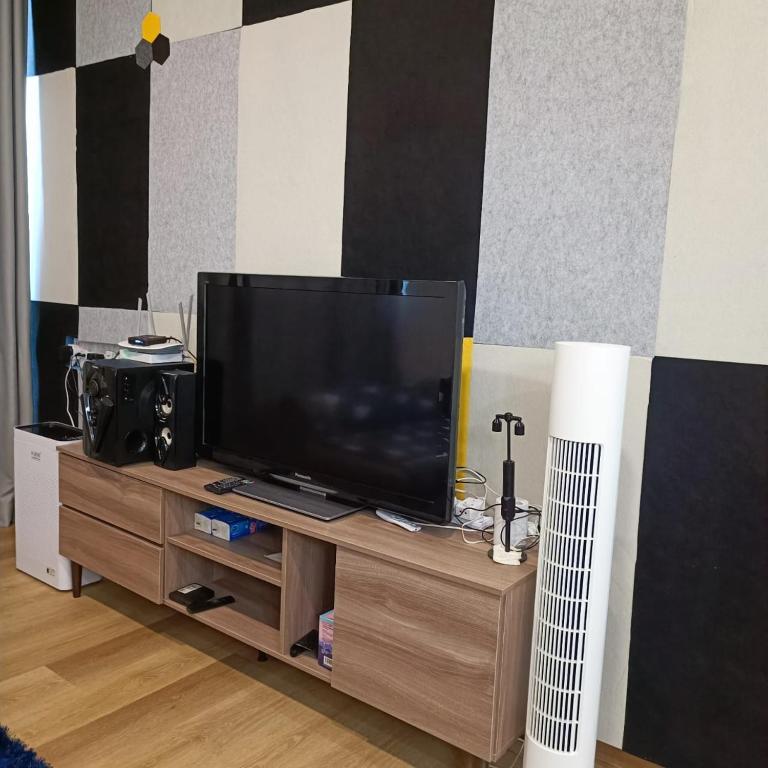 TV a/nebo společenská místnost v ubytování Mega Inn