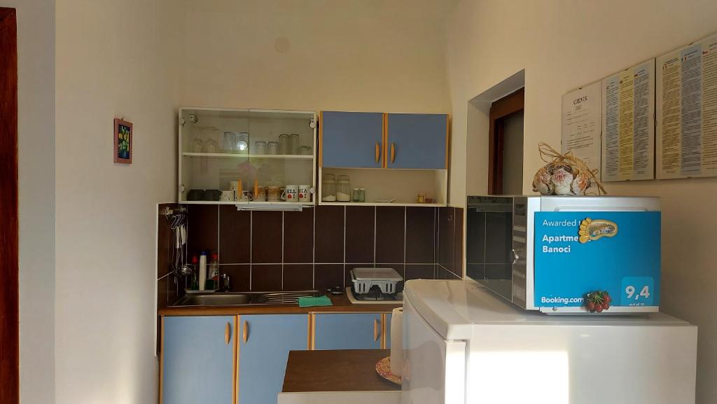 Kuchyňa alebo kuchynka v ubytovaní Apartments Banoci