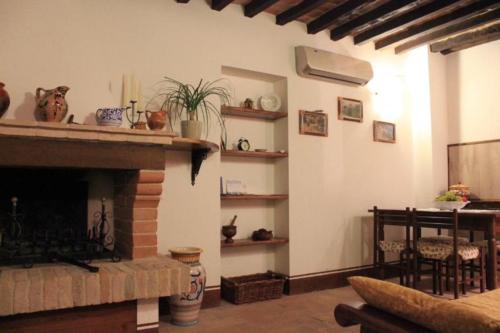 A seating area at Il Focolare