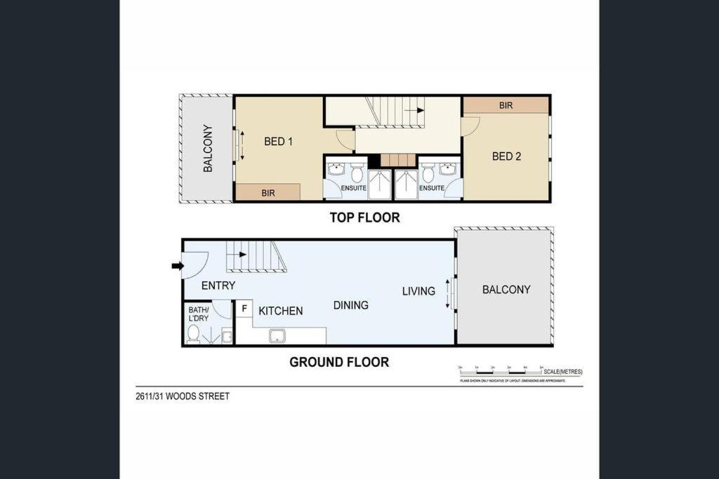 Půdorys ubytování Zen Sea View 2BR, 2BA Penthouse