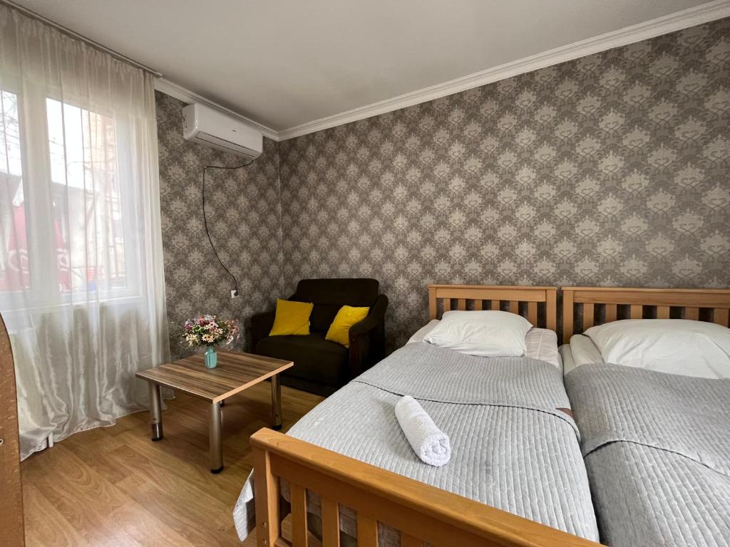 Postel nebo postele na pokoji v ubytování Hillside Guesthouse