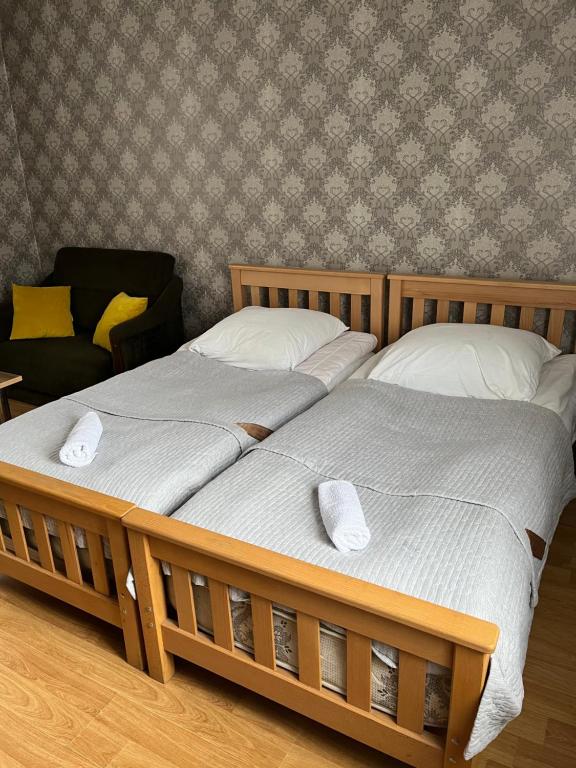 Postel nebo postele na pokoji v ubytování Hillside Guesthouse