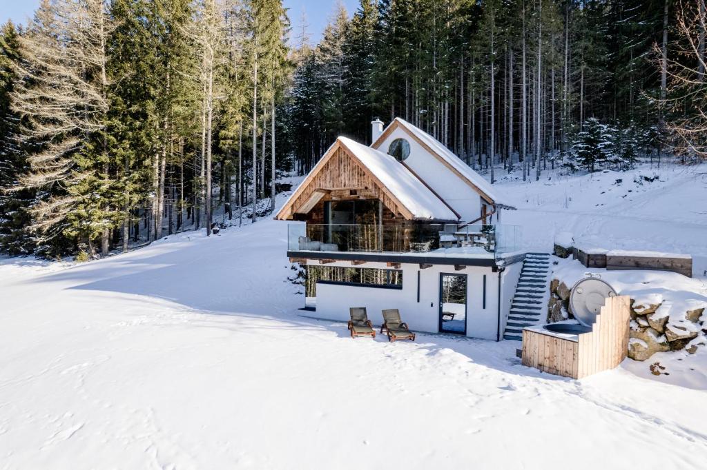 Heselehof Waldchalets talvel