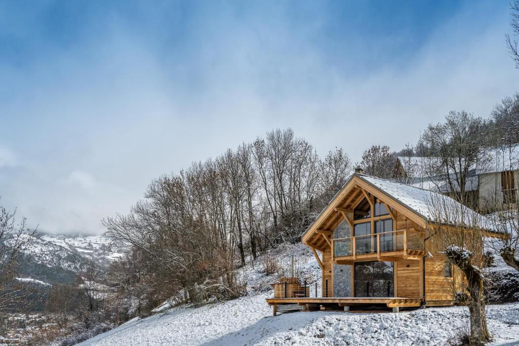 Les chalets d'Éléna v zimě