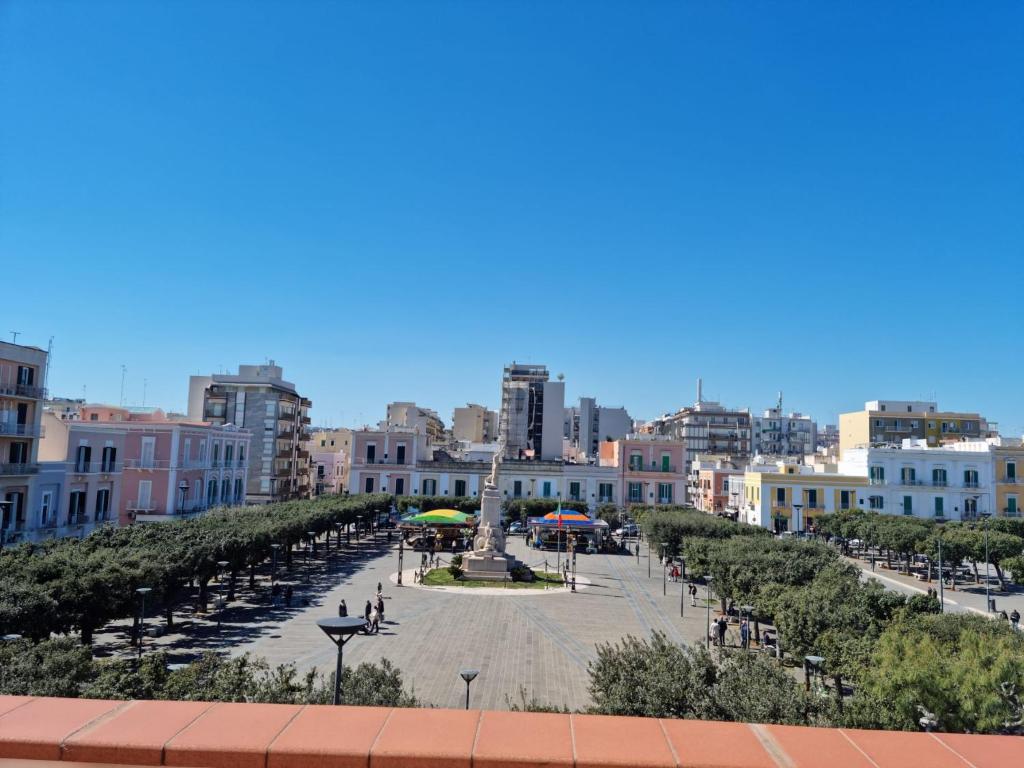 a view of a street in a city with buildings at La terrazza di nonno Ciccio in Monopoli