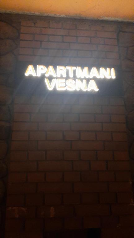 Certifikát, hodnocení, plakát nebo jiný dokument vystavený v ubytování Apartmani Vesna