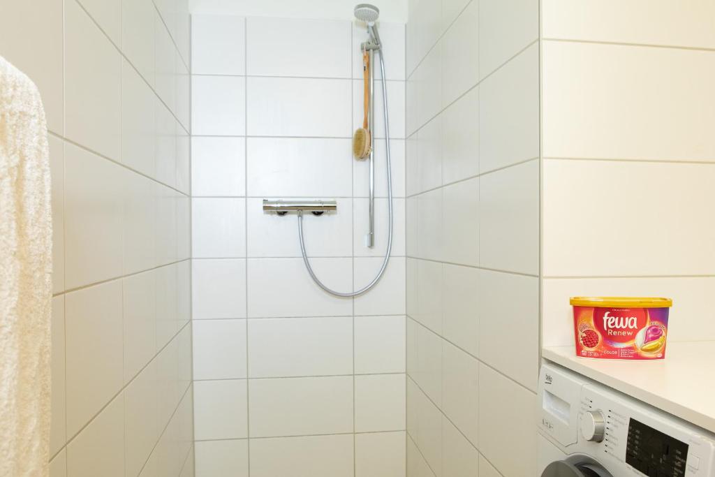 Koupelna v ubytování Wohlfühlapartments in Hard
