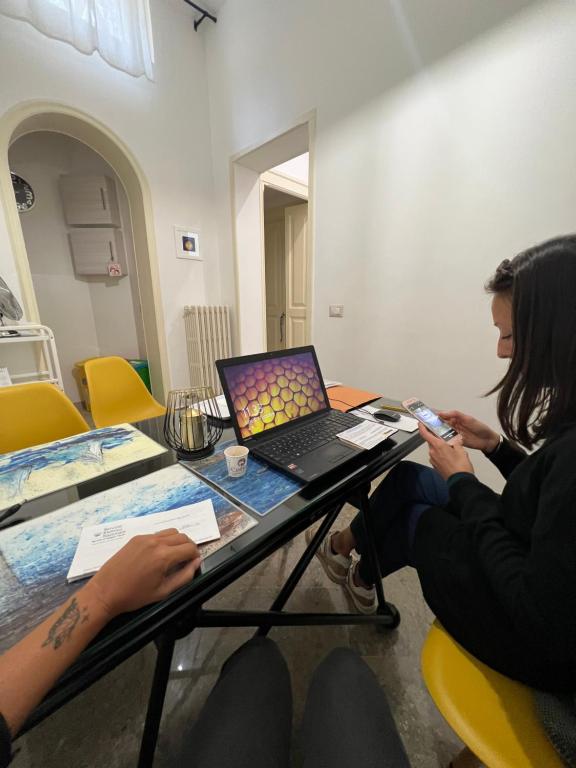 TV a/nebo společenská místnost v ubytování Dimora Casanello
