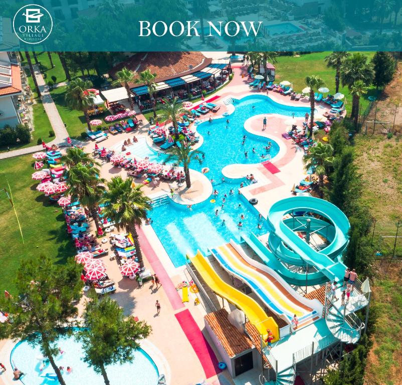 an image of a pool at a water park at Orka Village Hisarönü in Fethiye