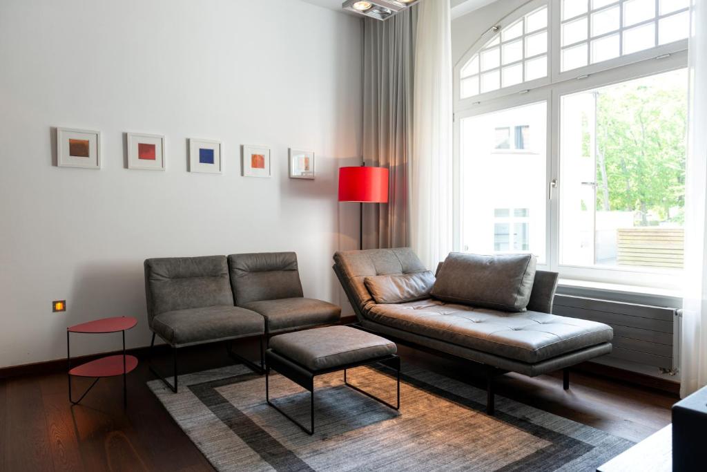 Posezení v ubytování niXe Boutiquehotel & Spa