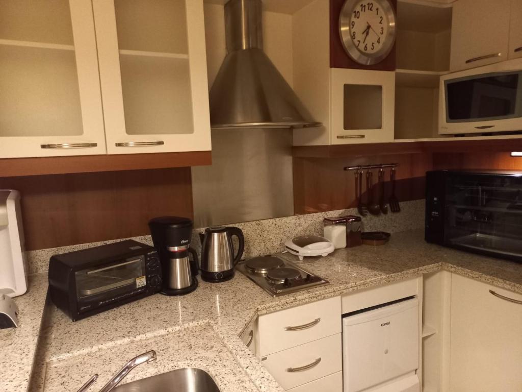 Kuchyň nebo kuchyňský kout v ubytování Privilege Apart hotel Mountain Village