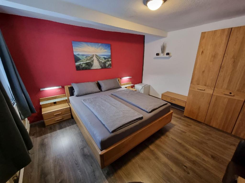 Postel nebo postele na pokoji v ubytování Gasthof Goldener Stern