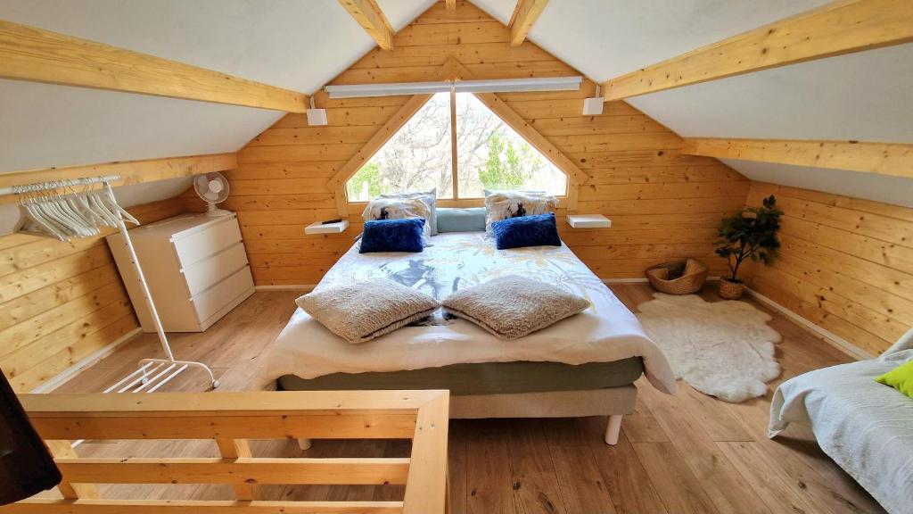 Posteľ alebo postele v izbe v ubytovaní Chalet Marseille hauteur