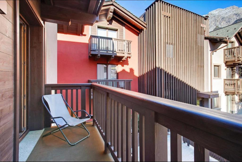 Balkón nebo terasa v ubytování Olympic Chalet