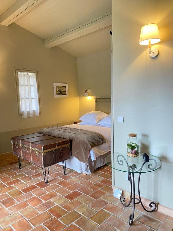Postel nebo postele na pokoji v ubytování La Bastide du Beausset-Vieux