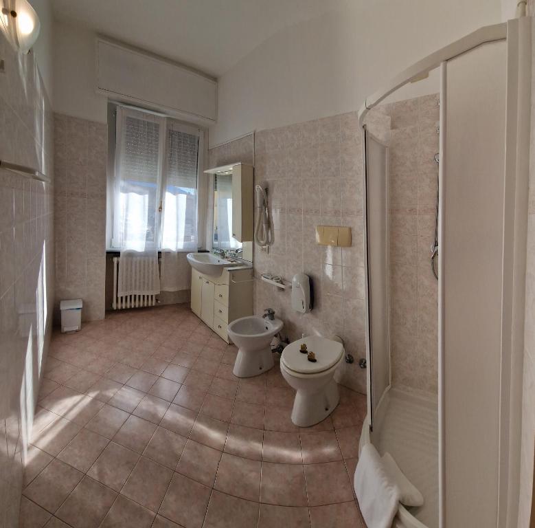 Koupelna v ubytování Hotel Beretta