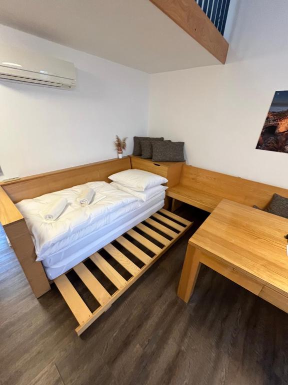 Postel nebo postele na pokoji v ubytování Palava eu 8
