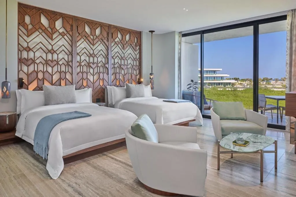 Deluxe Queen Room with Two Queen Beds, Ocean View and Terrace