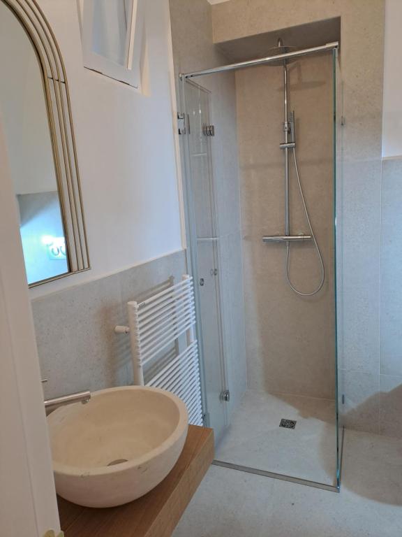 Koupelna v ubytování Palazzo AD 1892 - SUITES & SPA