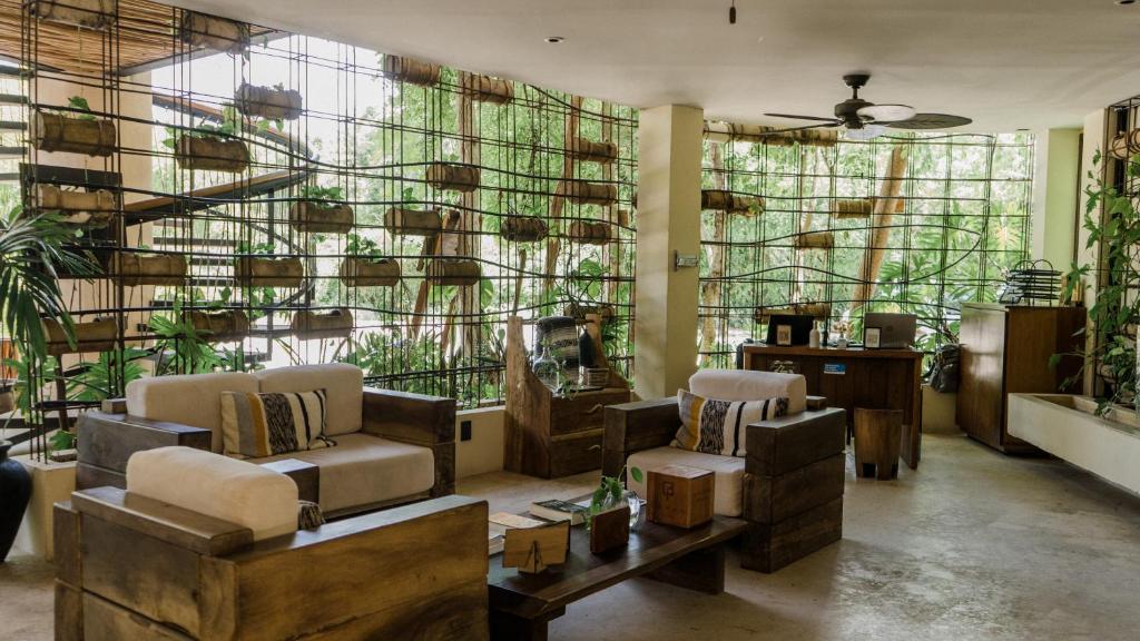 Posezení v ubytování Copal Tulum Hotel
