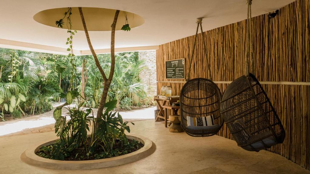 Zahrada ubytování Copal Tulum Hotel