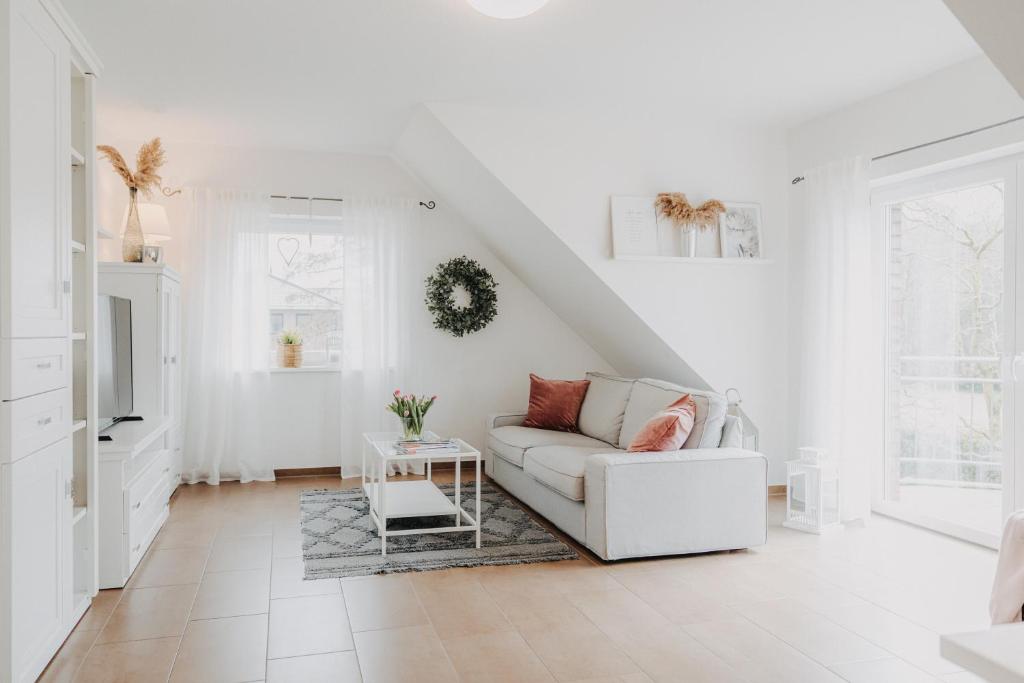 Posezení v ubytování Ferienwohnung Weidenblick
