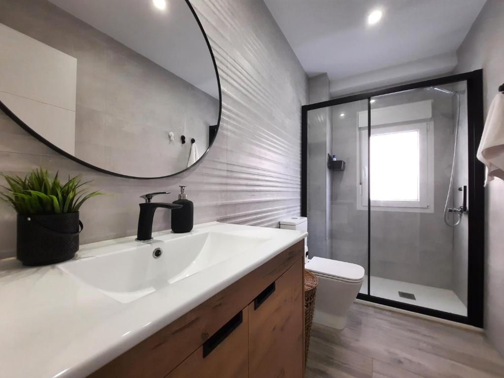Kúpeľňa v ubytovaní Victoria Flat F&M Moderno, acogedor y céntrico
