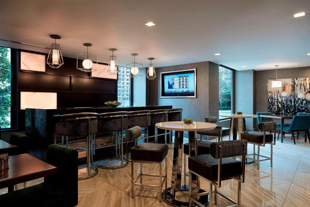 Posezení v ubytování Crystal Gateway Marriott