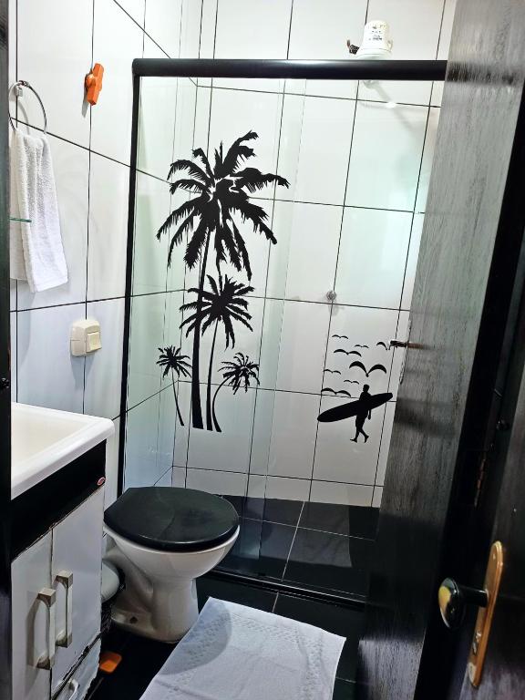 Koupelna v ubytování Suites em São Thomé das Letras