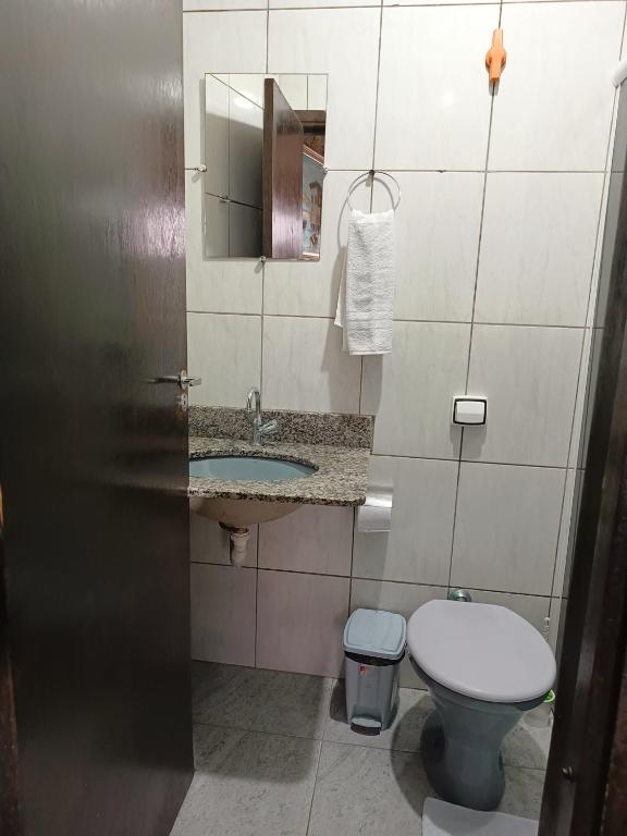 Koupelna v ubytování Suites em São Thomé das Letras