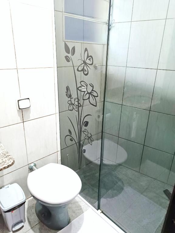 Koupelna v ubytování Suites em São Thomé das Letras