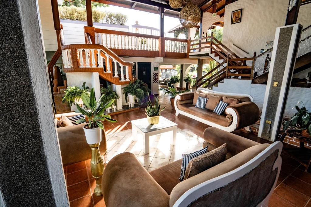 Zona de estar de Hotel Villabosque Eco Boutique