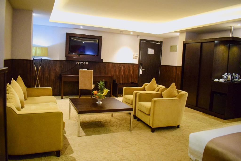 Posezení v ubytování The Secure Inn Hotel Muscat